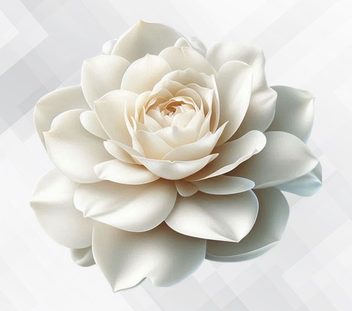 Gardenia flower wall vinyl - flower,
