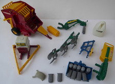 Britains Toys Farm Tractor Attachments Sprayer Mower Drill Tipping Transport Box