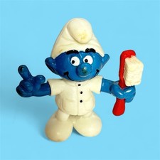 Vintage Dentist Smurf Collectable Vinyl Figure toy 20209