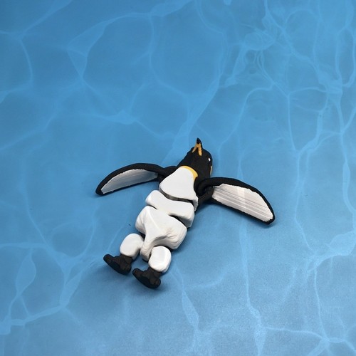Mini printed whale toy - 3d,