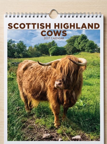 Highland cows calendar 2027 - highland,