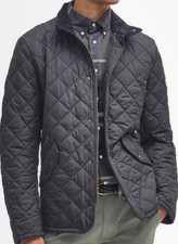 New Barbour Chelsea Sportsquilt Jacket Size Medium M Black