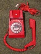 Red Repro Trim Phone Push Button Telephone