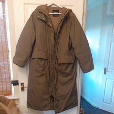 Zara khaki Long Padded Puffer Hooded Coat/Jacket Size M. Oversized. New.