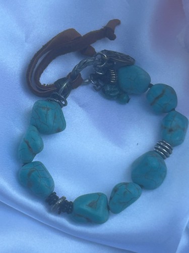 Genuine turquoise nugget boho - nugget,