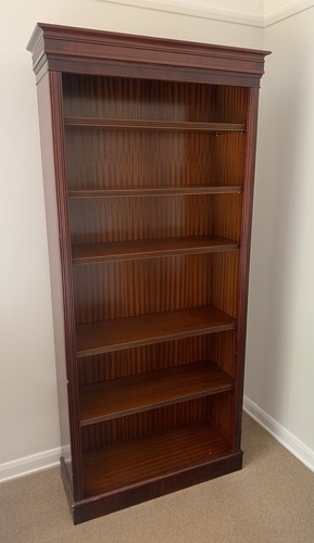 Mahogany freestanding bookcase - mahogany,