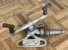 Vintage Cooper Stewart Rain King Cast Iron Garden Water Sprinkler Sprayer Lawn