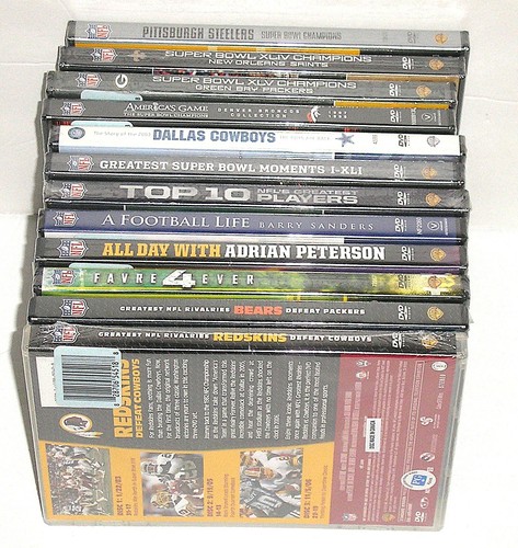 Nfl football dvd lot - nfl, 12