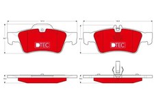 Brake pads gdb1546dte trw for - pads,