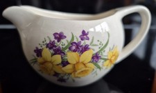 Vintage Bristol ware jug/creamer 'Spring Morning' floral design