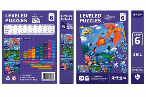 Leveled puzzles step 6 - leveled,