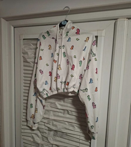White dinosaur jumper - white,