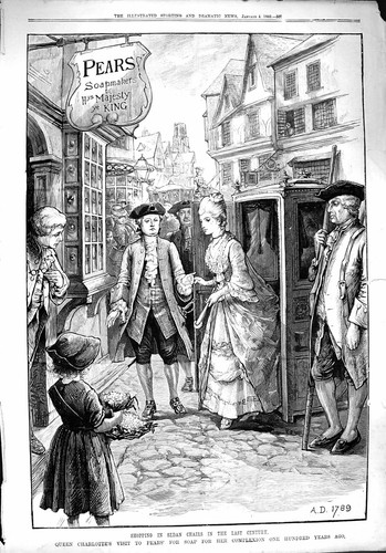 Original old antique - antique, print