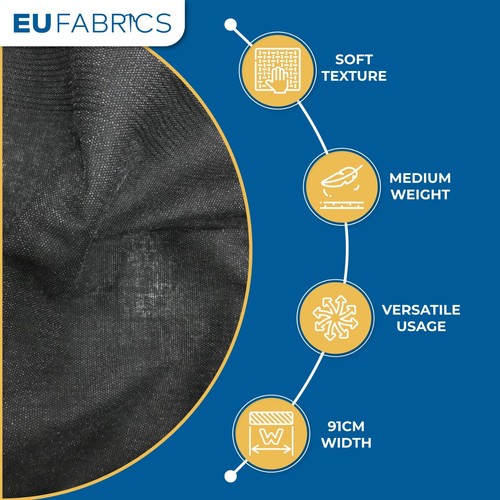 Interfacing fabric black - fabric,