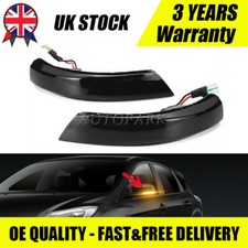 2x LED SIDE DOOR WING MIRROR INDICATORS LIGHT DYNAMIC For Ford Focus Mk2 Mk3 Mk4