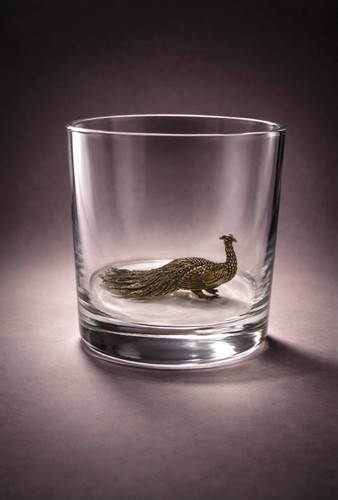 Whiskey glass metal figure - metal,