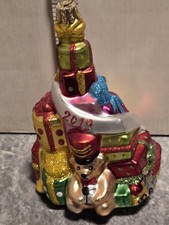 waterford holiday heirloom christmas ornament Featuring A Stack Of Gifts