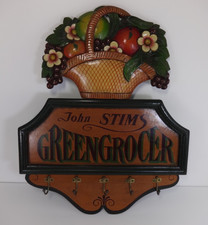 Coat Hooks Vintage Greengrocer Detail Handmade Country Corner Interior Design