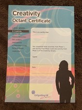 Girlguiding Ranger Creativity Octant Certificate - Girl Guides/senior Section