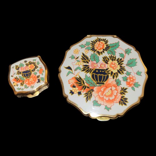 Vintage stratton floral gold - vintage,