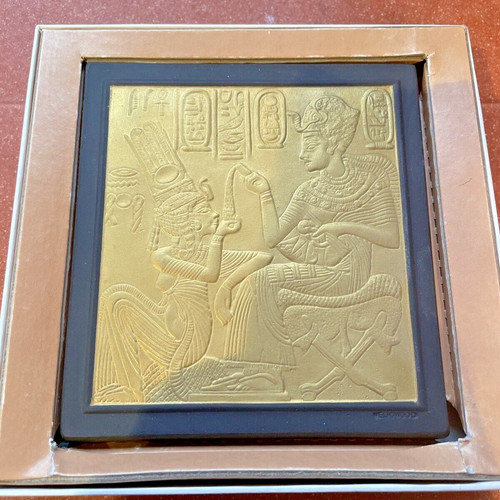 Wedgwood black jasper - and, gold