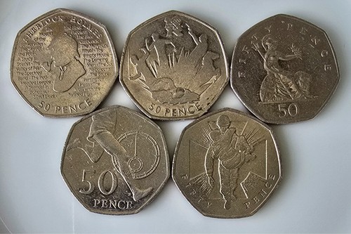 British 50p coin collection - 50p,