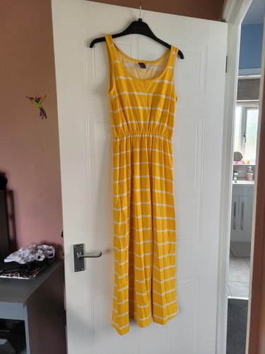 Ladies yellow striped summer - ladies,