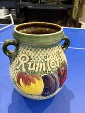 Vintage Rumtopf German Large Jar Without Lid