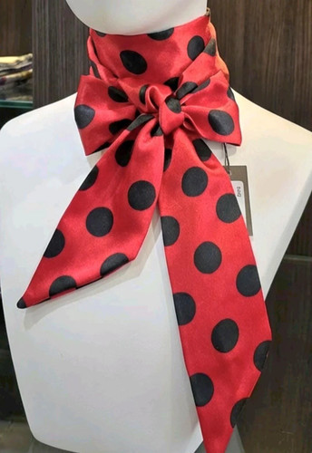 Red black polka - red,