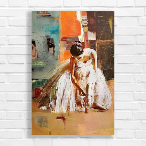 Ballerina abstract canvas - ballerina,