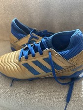 Adidas Gold predator sock Football Boots Size 13 