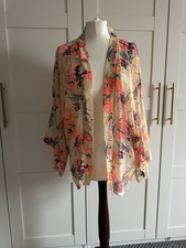Cream And Hot Pink Shrug