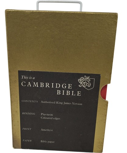 Cambridge bible authorized - cambridge,