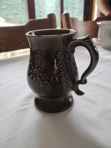 Pottery ceramic tankard - pottery,