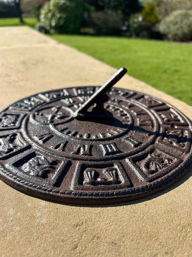 Cast iron sundial gnomon - iron,