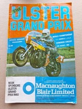 JOEY DUNLOP MOTORCYCLING LEGEND HAND-SIGNED 1980 ULSTER GRAND PRIX PROGRAMME