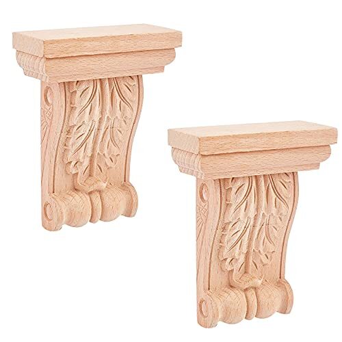 2pc wooden corbel 104x80mm - corbel,