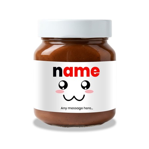 Personalised fit nutella or - personalised, to