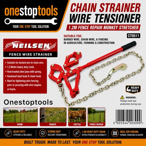 Chain strainer wire tensioner - chain,