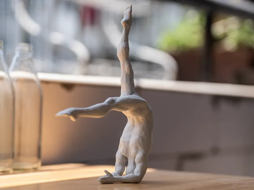 Yoga man sculpture figure - yoga,