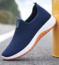 MENS RUNNING PUMPS SPORTS CASUAL WALK LIGHTWEIGHT SLIP ON SHOES TRAINERS