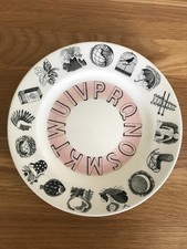 VINTAGE WEDGWOOD ERIC RAVILIOUS PINK  ALPHABET PLATE