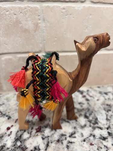 Vintage hand carved olive - hand,