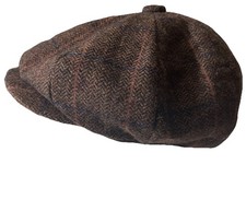 Mens dark brown-blue check