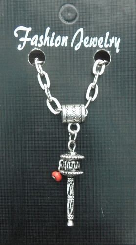 Prayer wheel pendant necklace - prayer,
