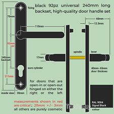 Black Door Handles for uPVC