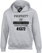 PROPERTY OF ALCATRAZ HOODY HOODIE PRISON INMATE JAIL TALL  BIG SIZES 3XL 4XL 5XL