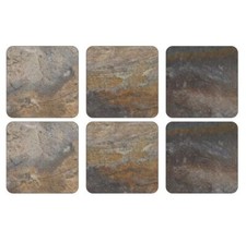 Pimpernel Earth Slate Coasters