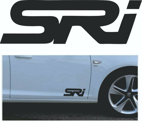 Sri black stickerdecal - x2, door
