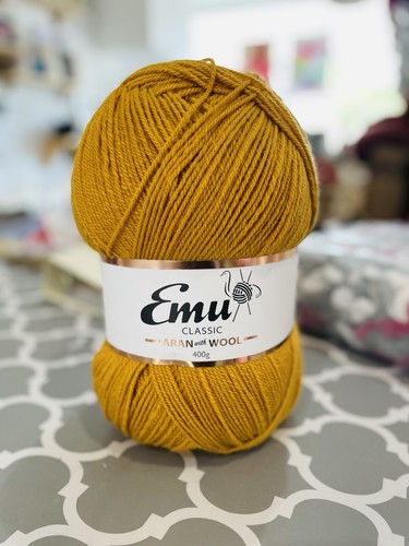 Emu aran with wool 400g - emu,